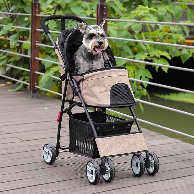 Pet Dog Carrier Stroller Cat Cart Outdoor - Pet House Palace