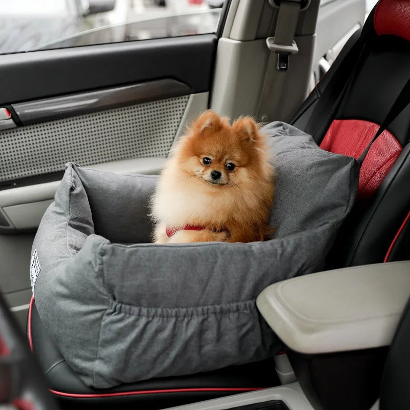 Travel Bed Car Seat Bed Soft for Small Medium Dog Puppy Cat Pet Carrier Bed Cover Removable - Pet House Palace