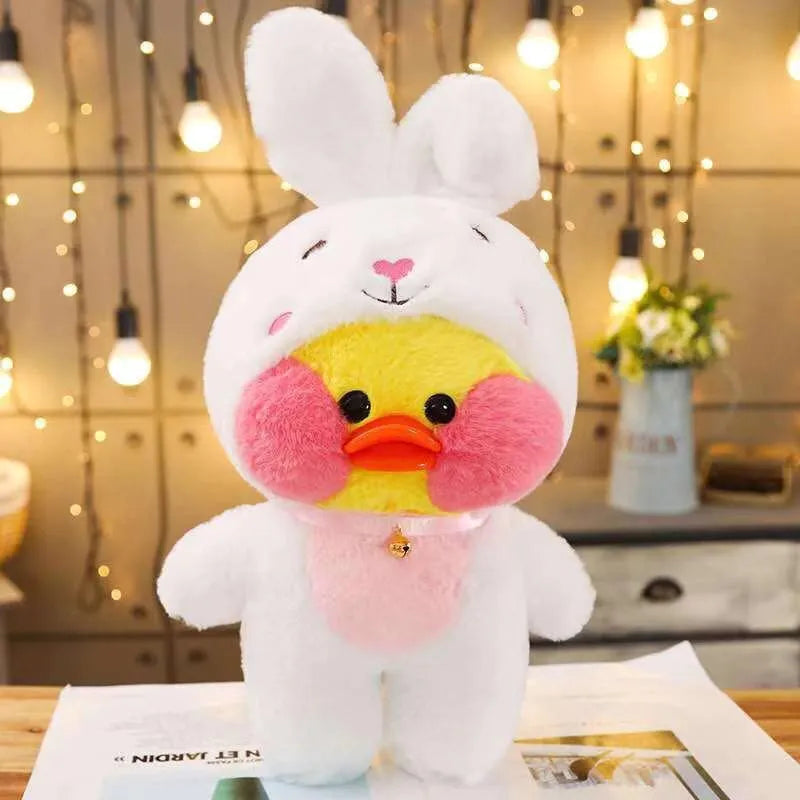 30cm Cute Lalafanfan Yellow Cafe Ducks Stuffed Soft Toy Kawaii Soothing Toys Aminal Dolls Pillow For Gril Kids Brithday Gifts - Pet House Palace