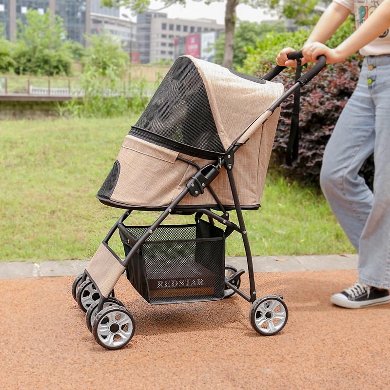 Pet Dog Carrier Stroller Cat Cart Outdoor - Pet House Palace