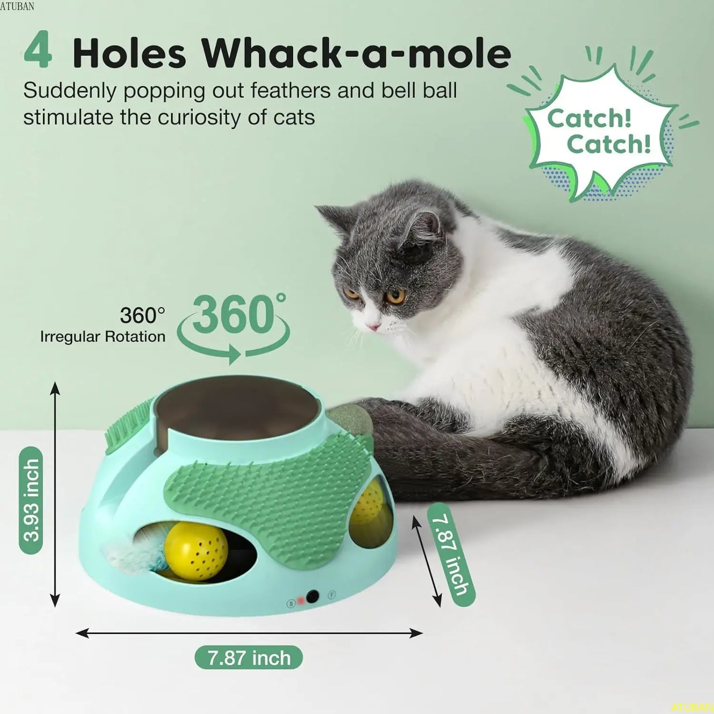 5 in 1 Automatic Interactive Kitten Toy, - Pet House Palace