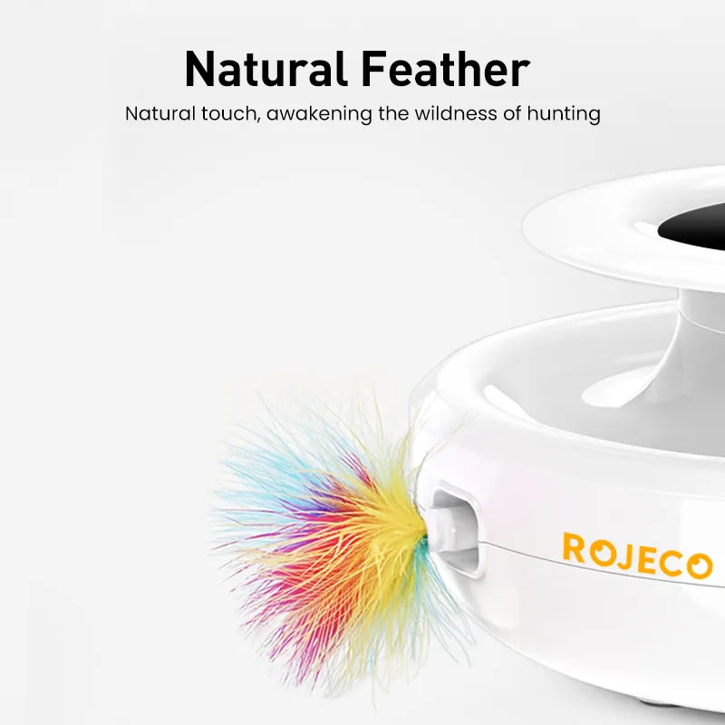 ROJECO Interactive 2 In 1 Electronic Pet Toys Rechargeable - Pet House Palace