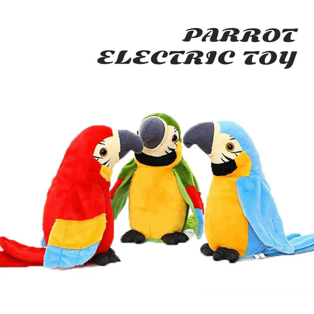 Talking and Walking and Singing Parrot Plush Toys, Electronic Plush Toys, Animal Toys Animal Baby Toy For Kids - Pet House Palace