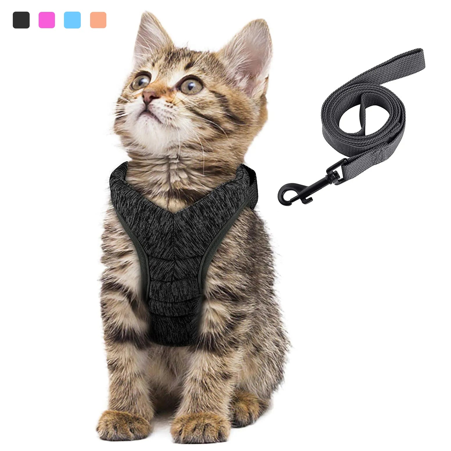 Adjustable Anti-Escape Small Cat Belt Harness Light Kitten Walking - Pet House Palace