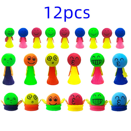 12Pcs Fun Bouncing Doll Games - Pet House Palace