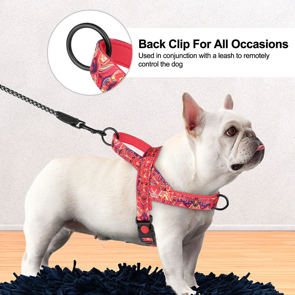 Nylon Dog Harness No Pull  For Small Medium Large Dogs Pug - Pet House Palace