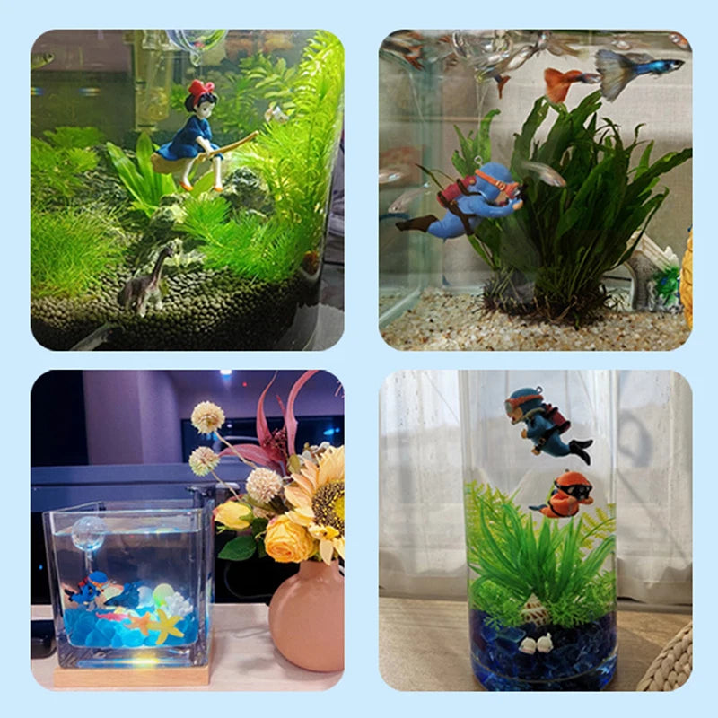 Mini Floating Diver Aquarium Ornaments - Pet House Palace