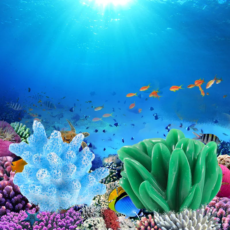 Cute Micro Landscape Colorful Artificial Coral - Pet House Palace