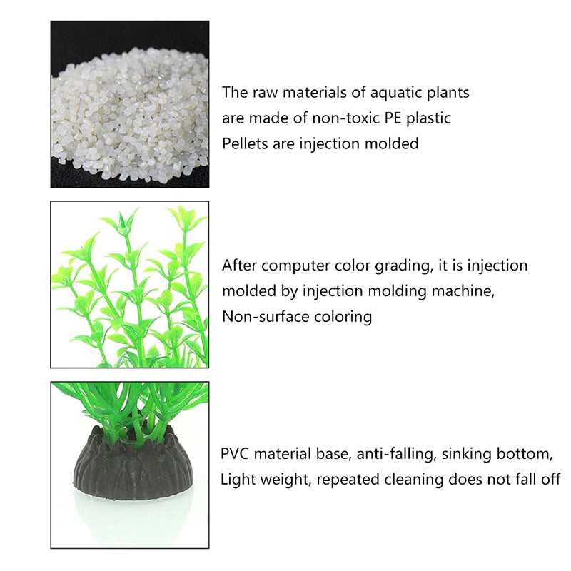 Luminous Anemone Simulation Artificial Plant Aquarium Decor Plastic Underwater Weed Grass Aquarium Fish Tank Decoration Ornament - Pet House Palace