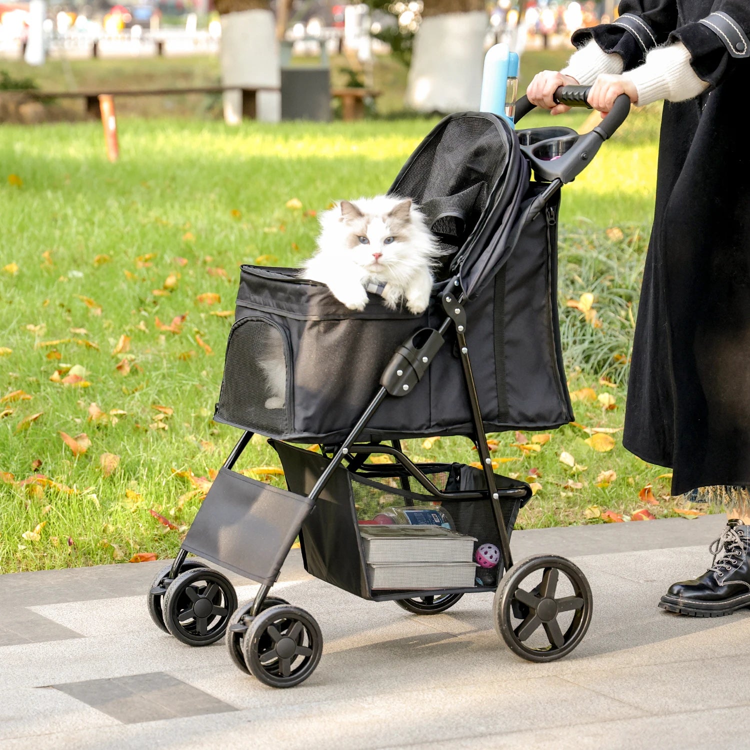 Stable Pet Dog Carrier Stroller for Kitten - Pet House Palace