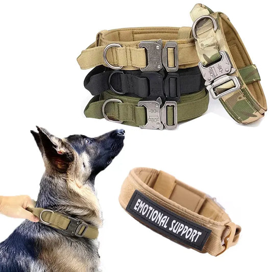 Tactical Nylon Dog Collar: Durable Military Style for Medium-Large Breeds - Pet House Palace