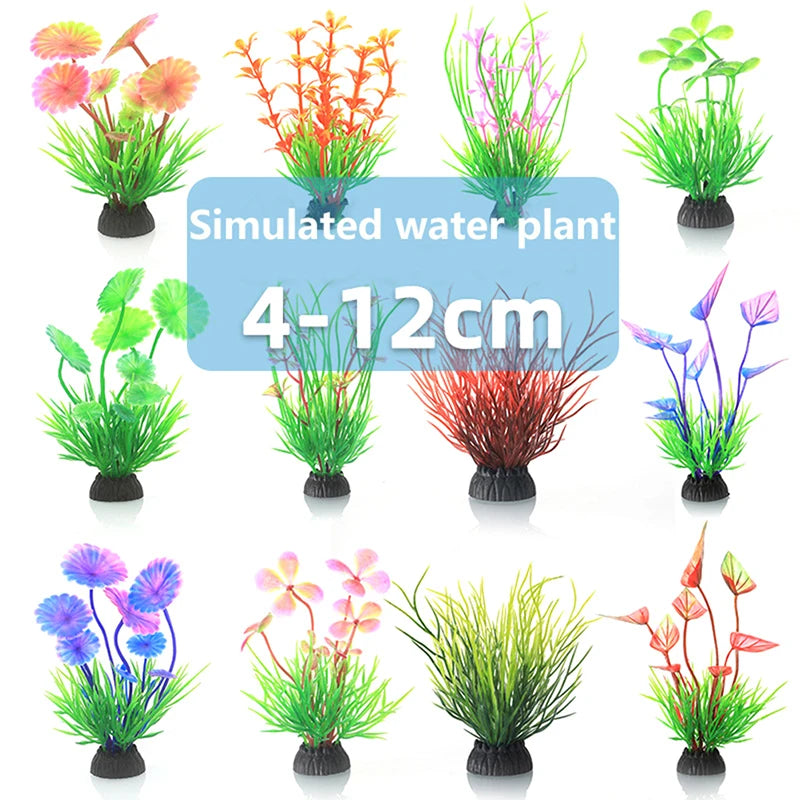 Luminous Anemone Simulation Artificial Plant Aquarium Decor Plastic Underwater Weed Grass Aquarium Fish Tank Decoration Ornament - Pet House Palace