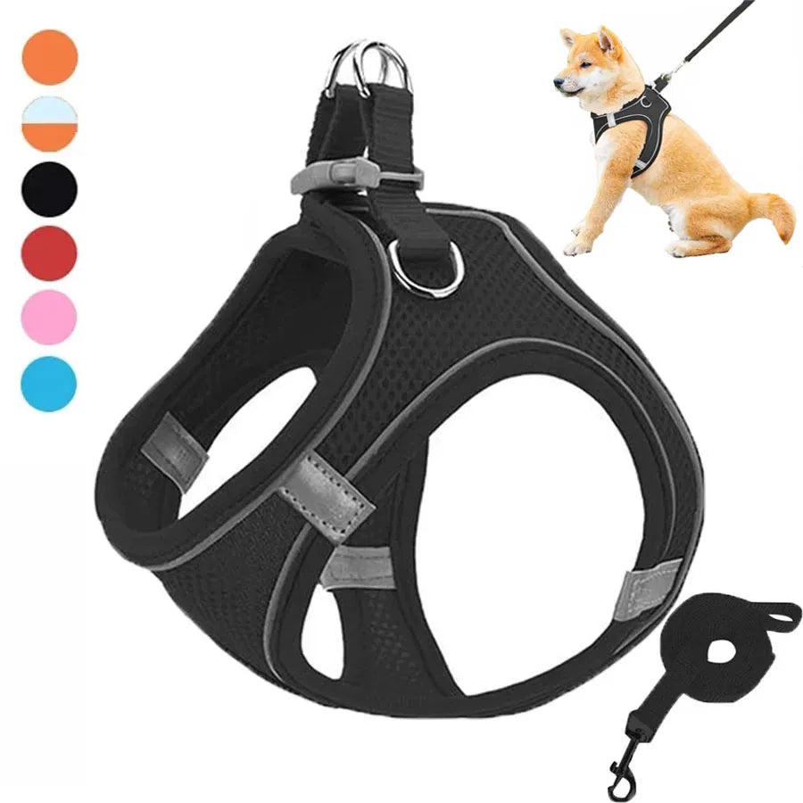 Pet Dog harness and leash set Reflective - Pet House Palace