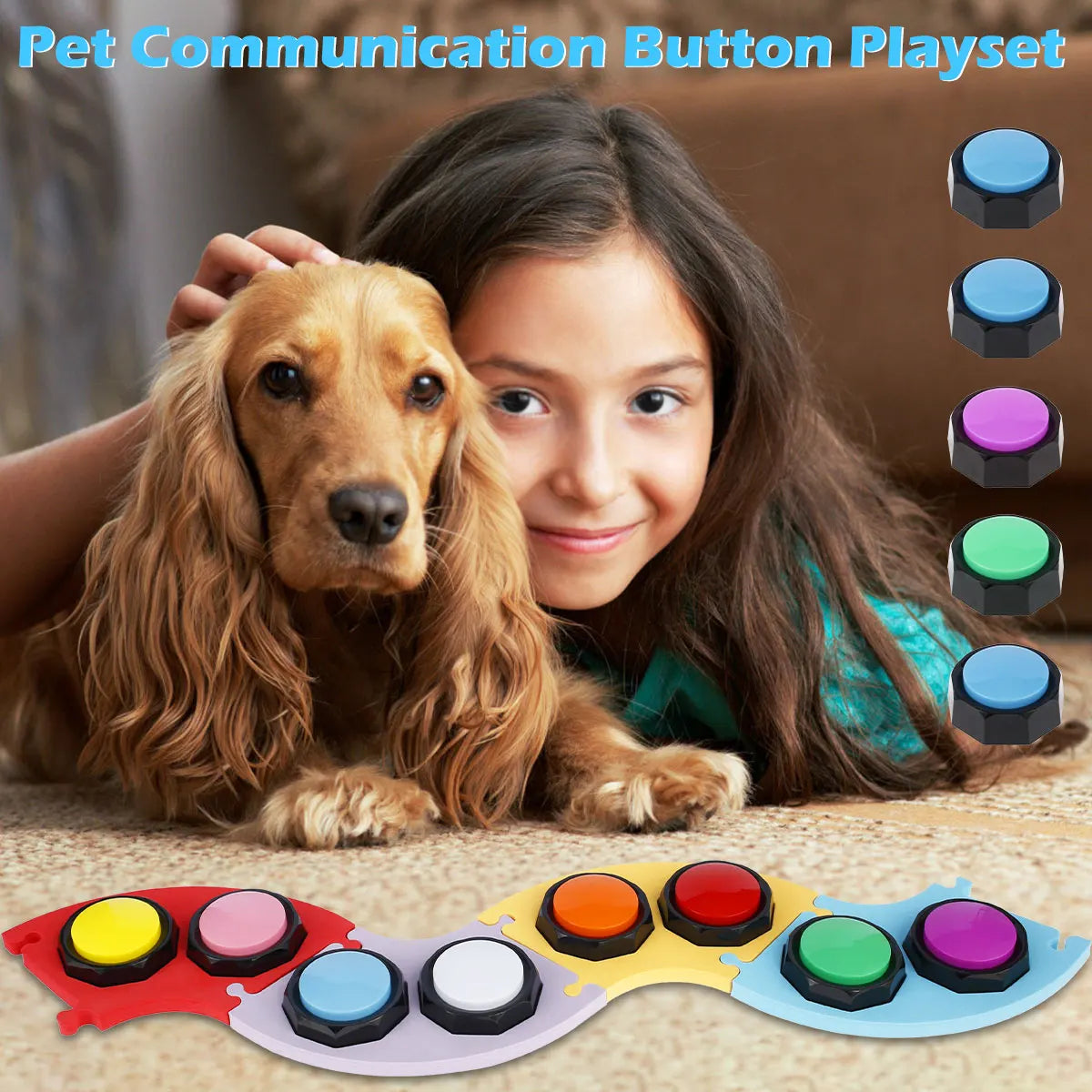 Dog Talking Button Pet Toys Voice Recordable - Pet House Palace