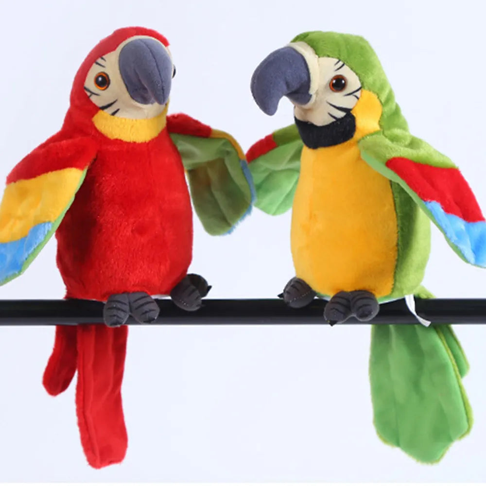 Talking and Walking and Singing Parrot Plush Toys, Electronic Plush Toys, Animal Toys Animal Baby Toy For Kids - Pet House Palace