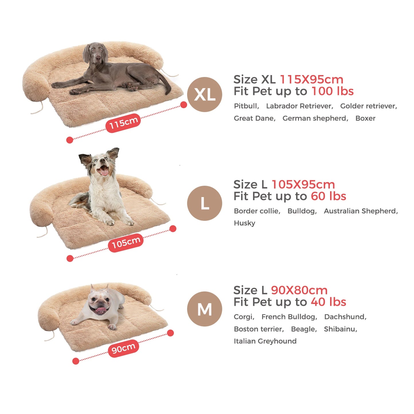 Size M-XL Dog Bed Mat Dog Cat Sofa Winter Warm Pet Blanket Sleeping Bed for Dog Portable Dog House Washable Pet Kennel Puppy Pad