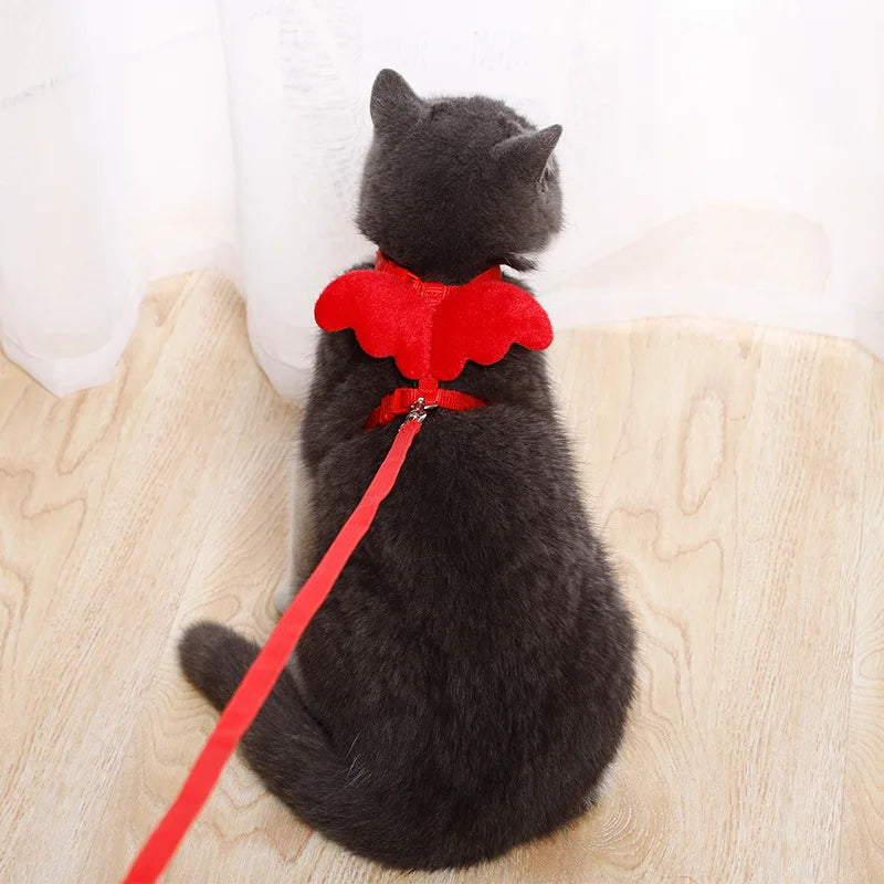 Angel Wings Cute Cat Harnesses  For Cats Puppy Rabbit Kitten - Pet House Palace