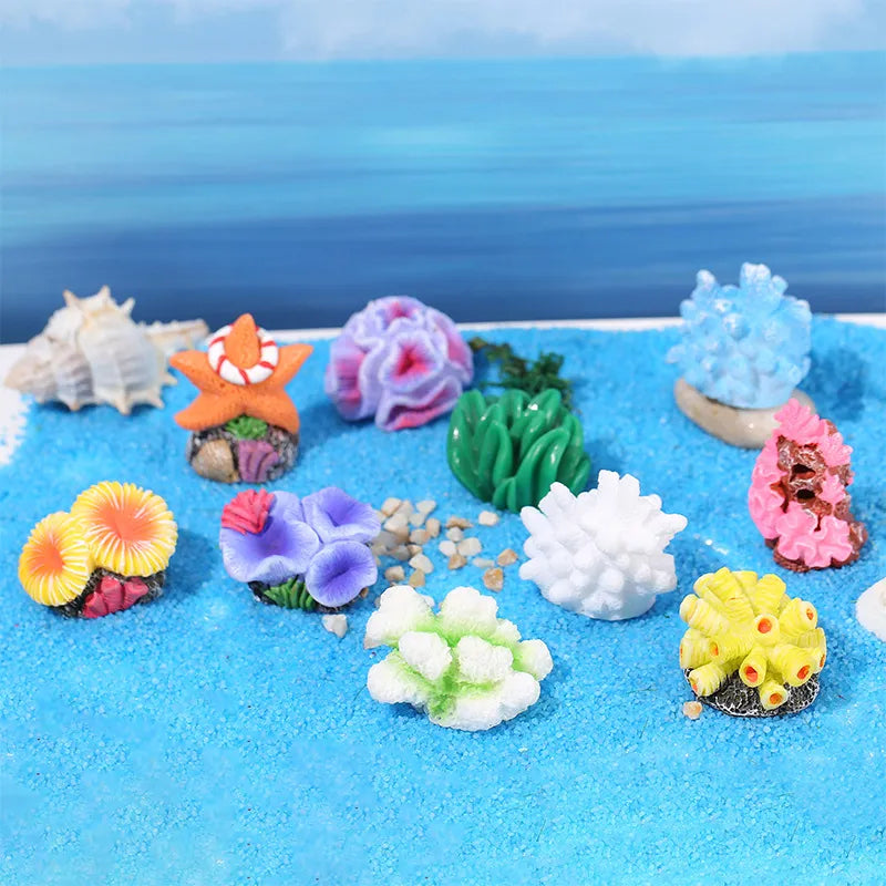 Cute Micro Landscape Colorful Artificial Coral - Pet House Palace