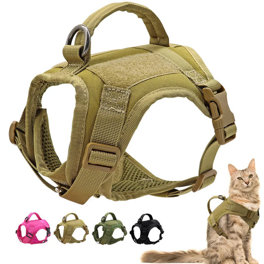 Puppy Cats Vest Harnesses With Handle Adjustable for Pet Training Walking - Pet House Palace