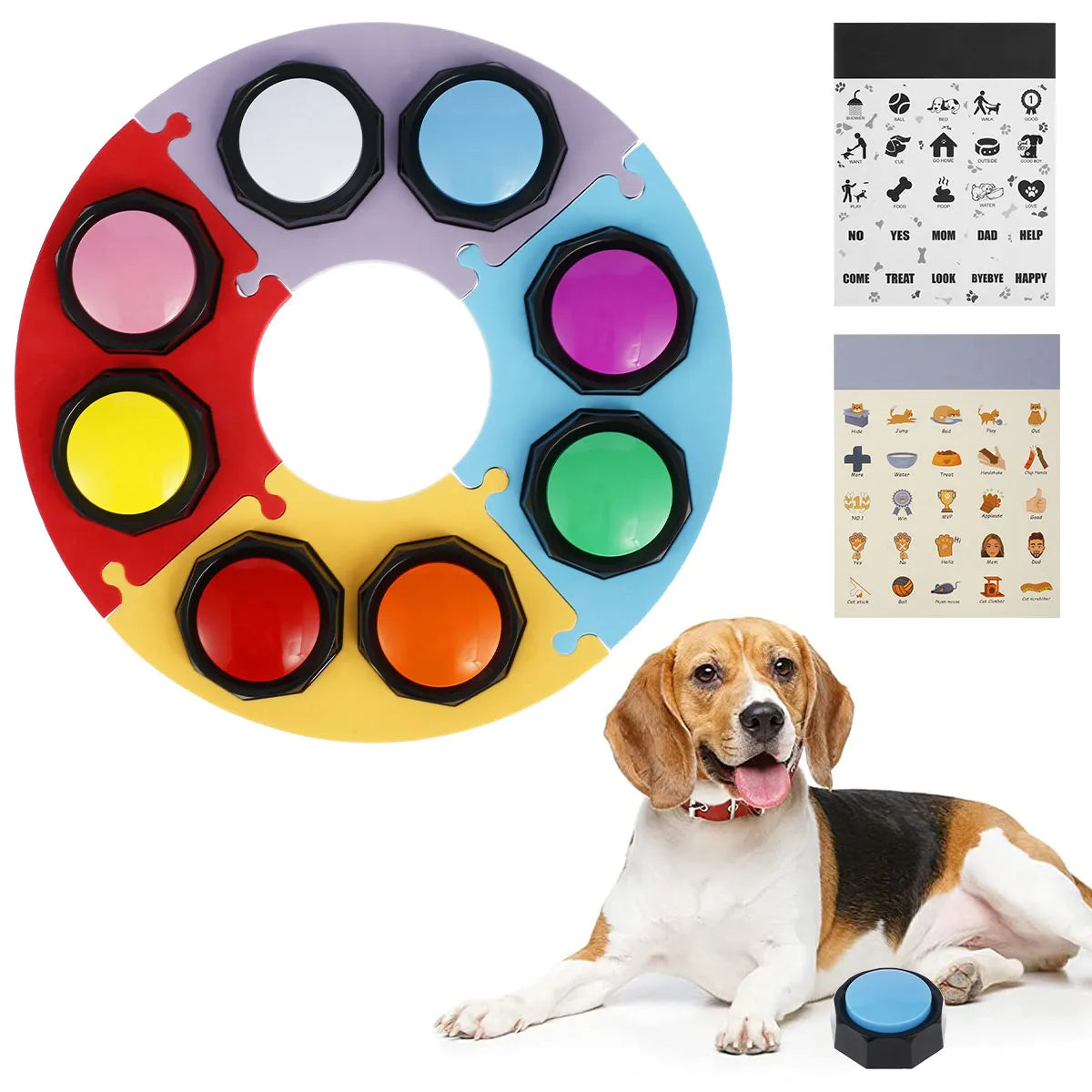 8Pcs Voice Recording Button Pet Toys - Pet House Palace