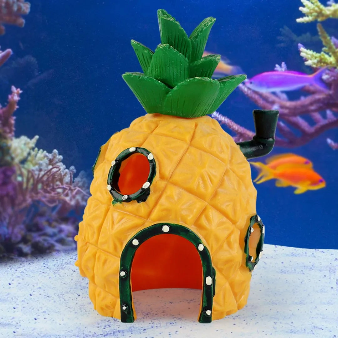 Resin Castle Fish Tank Decorations - Pet House Palace