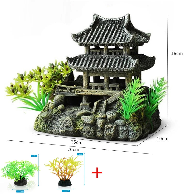 3PCS Plant Rockery Aquarium Decorations Aquarium A - Pet House Palace