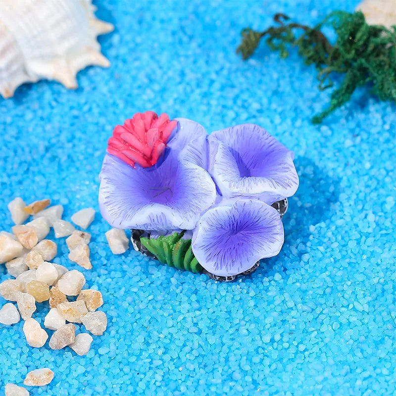 Cute Micro Landscape Colorful Artificial Coral - Pet House Palace