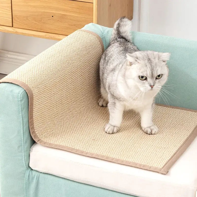 Natural Bamboo Cat Scratcher Sofa Mats Furniture Protector - Pet House Palace